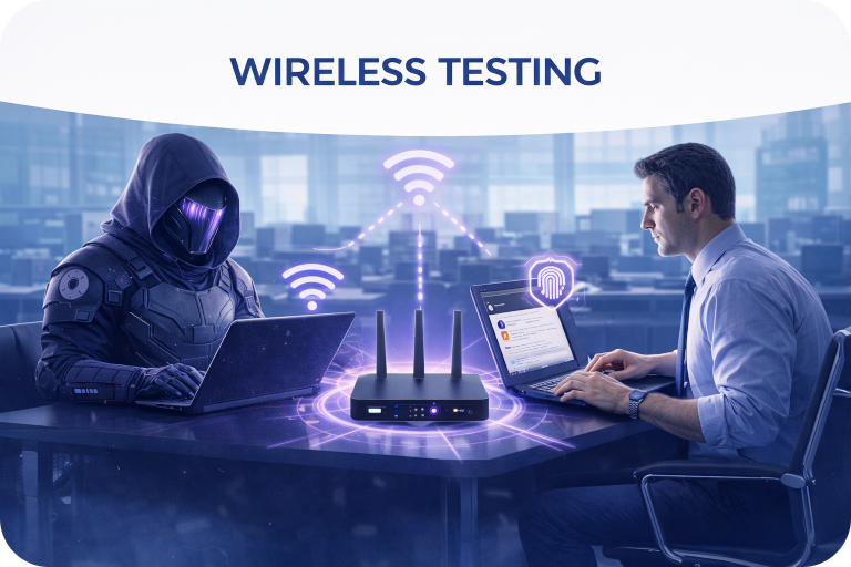 Wireless penetration testing assessing corporate Wi-Fi security and legacy protocols