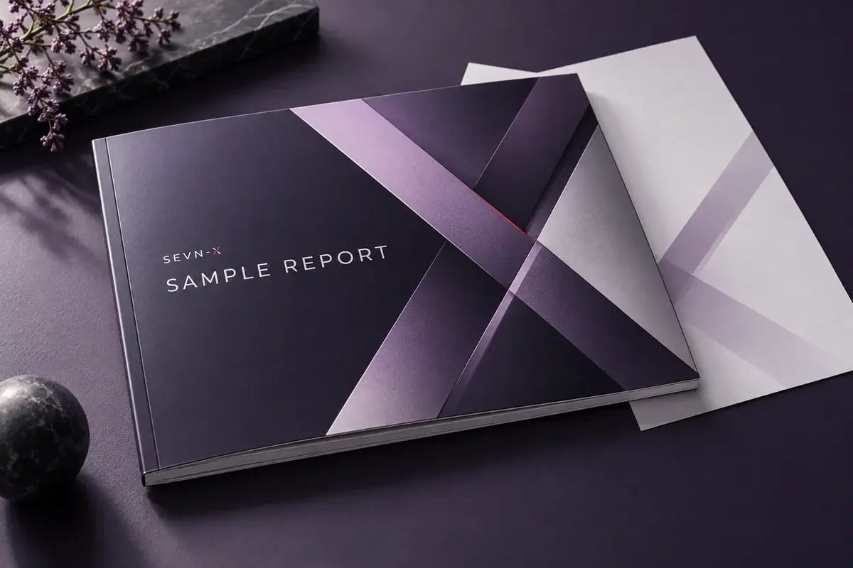 Conceptual SEVN-X sample report cover