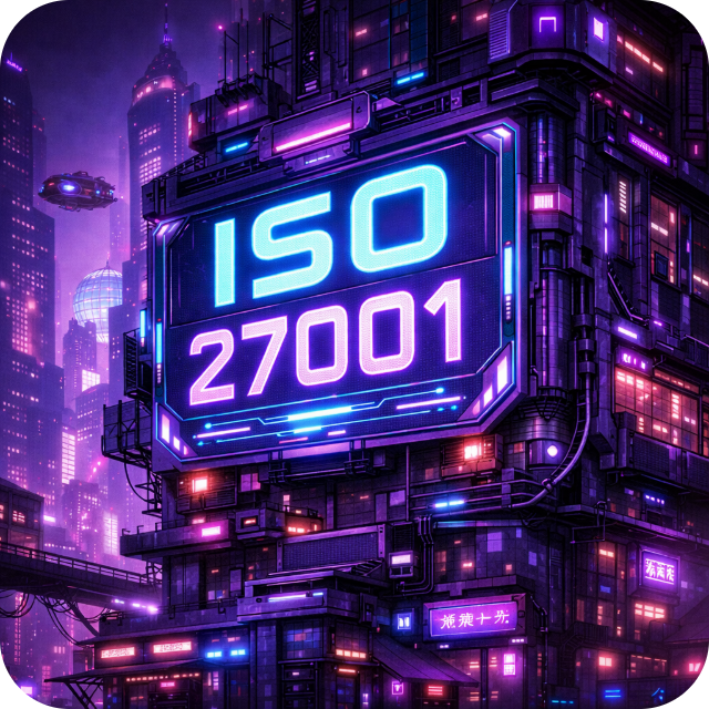7287481-fs1-hubspotusercontent-na1-nethubfs7287481hs-generated-imagesISO 27001 on a cyberpunk building sign in a cyber punk purple city-1-1