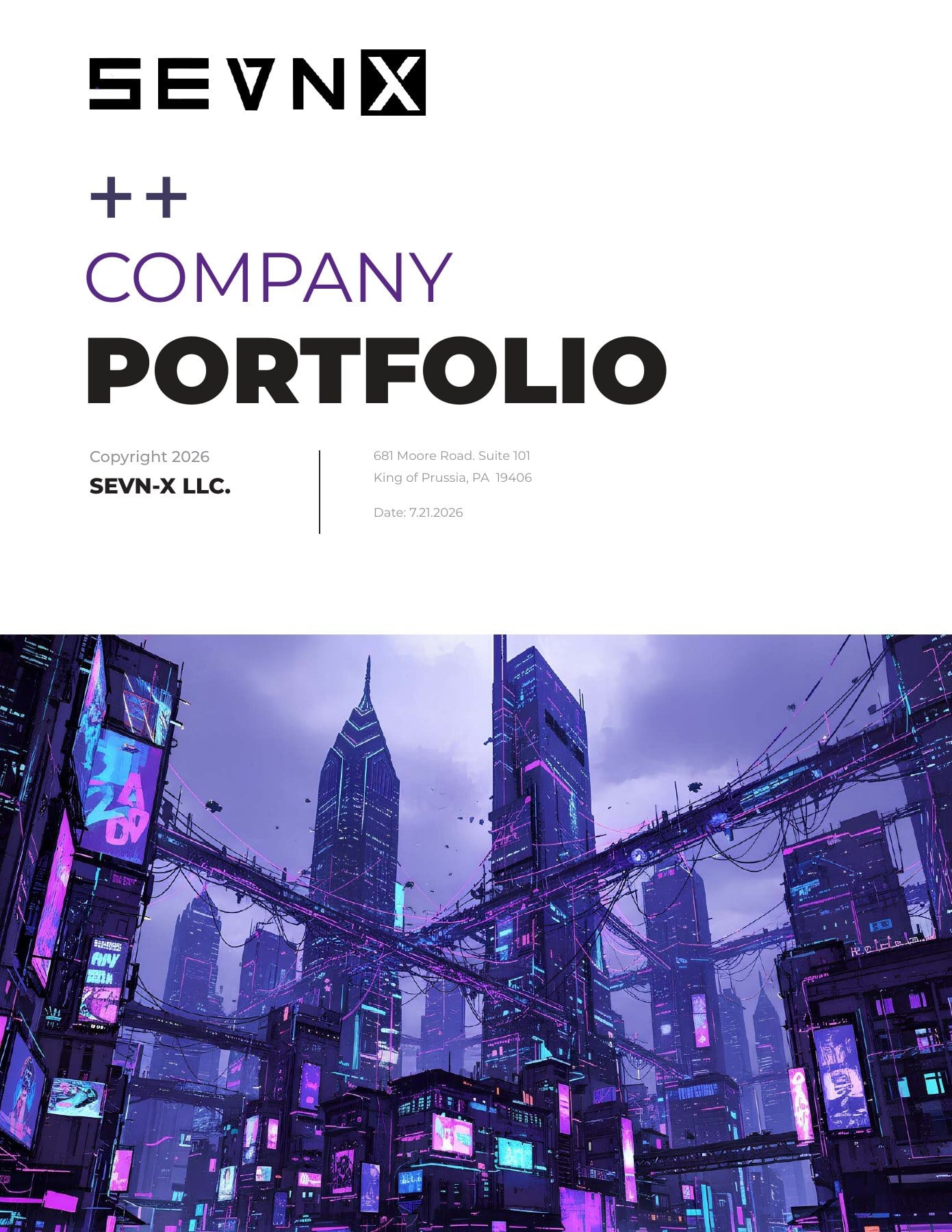 SEVN-X company portfolio cover